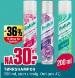 Europris TØRRSHAMPOO tilbud