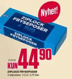 Europris ZIPLOCK FRYSEPOSER tilbud