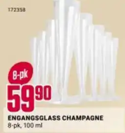 Europris ENGANGSGLASS CHAMPAGNE tilbud