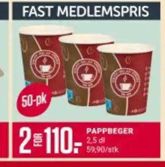Europris PAPPBEGER tilbud