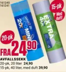 Europris AVFALLSSEKK tilbud
