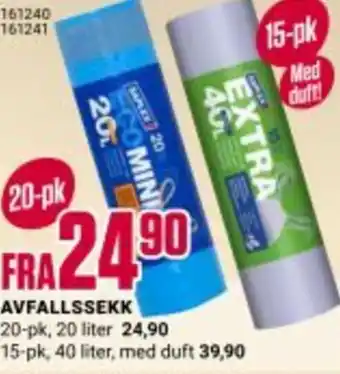 Europris AVFALLSSEKK tilbud