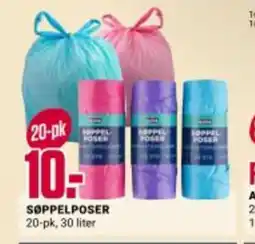 Europris SØPPELPOSER 20-pk, 30 liter tilbud