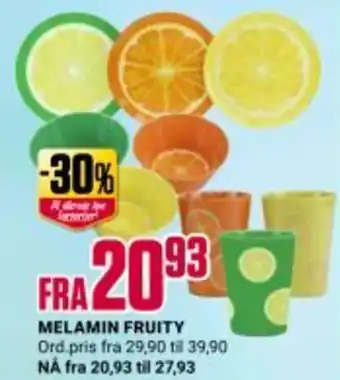 Europris MELAMIN FRUITY tilbud
