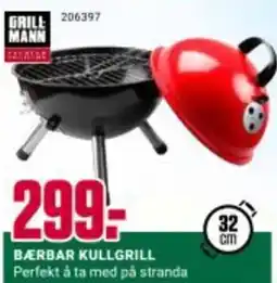 Europris BÆRBAR KULLGRILL Perfekt å ta med på stranda tilbud
