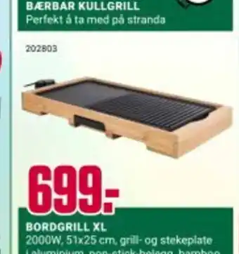 Europris BORDGRILL XL tilbud