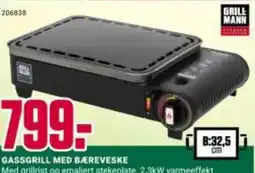 Europris GASSGRILL MED BÆREVESKE tilbud