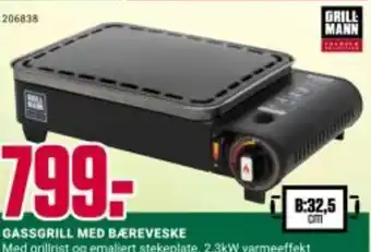 Europris GASSGRILL MED BÆREVESKE tilbud