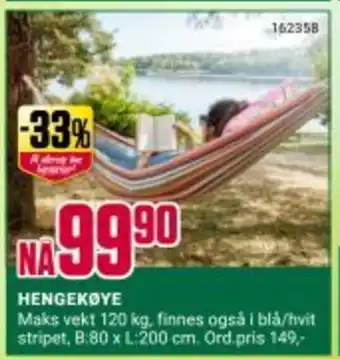 Europris HENGEKØYE tilbud