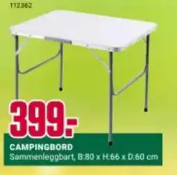 Europris CAMPINGBORD tilbud