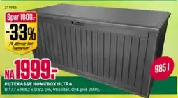 Europris PUTEKASSE HOMEBOX ULTRA tilbud