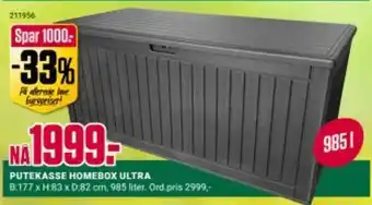 Europris PUTEKASSE HOMEBOX ULTRA tilbud
