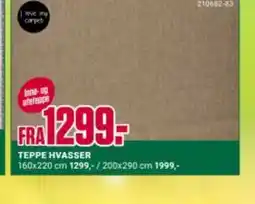 Europris TEPPE HVASSER tilbud