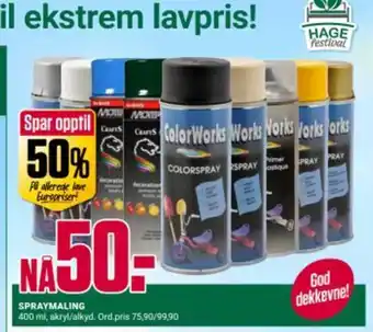 Europris SPRAYMALING tilbud
