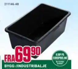 Europris BYGG-/INDUSTRIBALJE tilbud