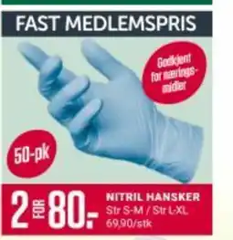 Europris NITRIL HANSKER tilbud