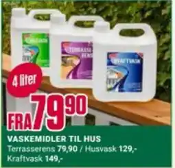 Europris VASKEMIDLER TIL HUS tilbud
