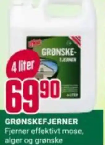Europris GRØNSKEFJERNER tilbud