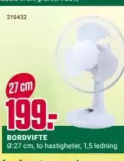 Europris BORDVIFTE tilbud