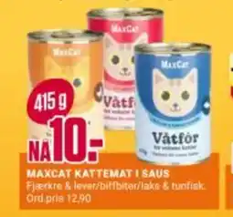 Europris MAXCAT KATTEMAT I SAUS tilbud