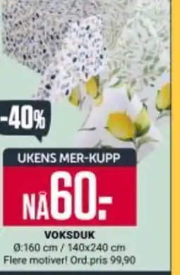 Europris VOKSDUK tilbud