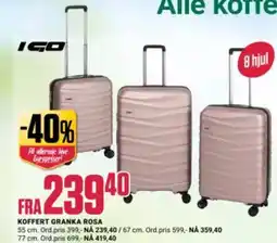 Europris KOFFERT GRANKA ROSA tilbud