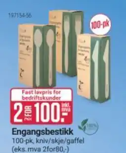Europris Engangsbestikk tilbud