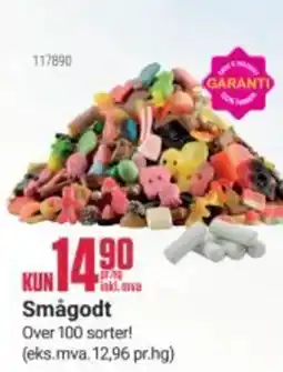 Europris KUN Smågodt tilbud