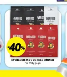Bunnpris EVERGOOD 250 G OG HELE BØNNER tilbud