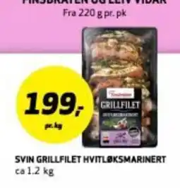 Bunnpris SVIN GRILLFILET HVITLØKSMARINERT tilbud