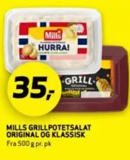 Bunnpris MILLS GRILLPOTETSALAT ORIGINAL OG KLASSISK tilbud