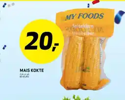Bunnpris MAIS KOKTE tilbud