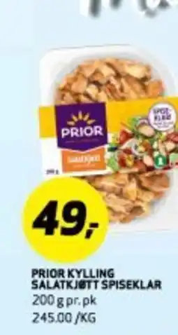 Bunnpris PRIOR KYLLING SALATKJØTT SPISEKLAR tilbud