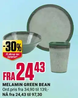 Europris MELAMIN GREEN BEAN tilbud