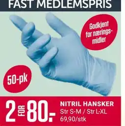 Europris NITRIL HANSKER tilbud
