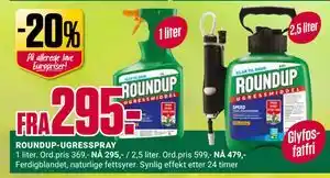 Europris ROUNDUP-UGRESSPRAY tilbud