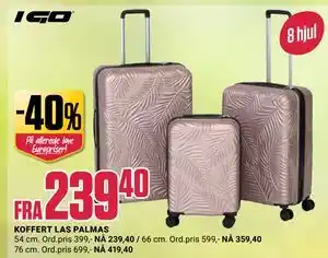 Europris KOFFERT LAS PALMAS tilbud