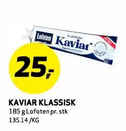 Bunnpris KAVIAR KLASSISK tilbud