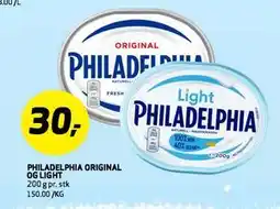 Bunnpris PHILADELPHIA ORIGINAL OG LIGHT tilbud