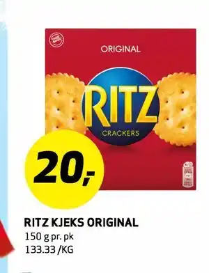 Bunnpris RITZ KJEKS ORIGINAL tilbud