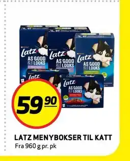 Bunnpris LATZ MENYBOKSER TIL KATT tilbud