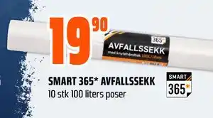 Obs Bygg SMART 365* AVFALLSSEKK tilbud