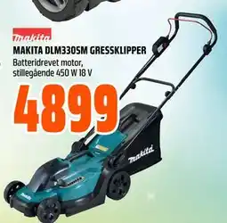 Obs Bygg MAKITA DLM330SM GRESSKLIPPER tilbud