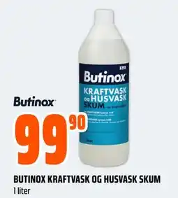 Obs Bygg BUTINOX KRAFTVASK OG HUSVASK SKUM tilbud