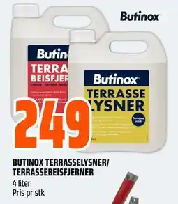 Obs Bygg BUTINOX TERRASSELYSNER/ TERRASSEBEISFJERNER tilbud
