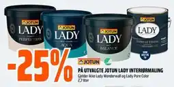 Obs Bygg 25% PÅ UTVALGTE JOTUN LADY INTERIØRMALING tilbud
