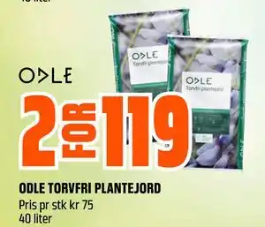 Obs Bygg ODLE TORVFRI PLANTEJORD tilbud