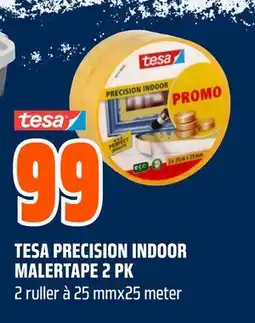Obs Bygg TESA PRECISION INDOOR MALERTAPE 2 PK tilbud