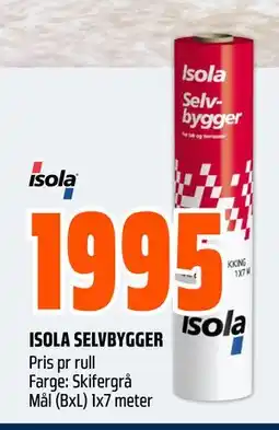 Obs Bygg ISOLA SELVBYGGER tilbud
