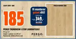 Obs Bygg PERGO TRONDHEIM 1-STAV LAMINATGULV tilbud